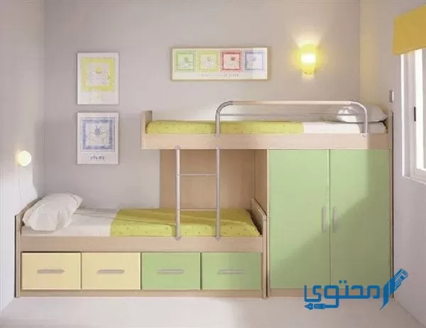 تصاميم غرفة نوم أطفال بنات كبار دورين