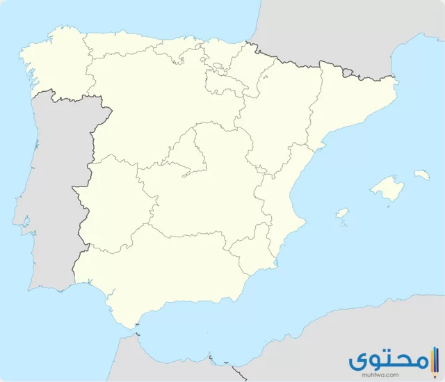 خريطة اسبانيا