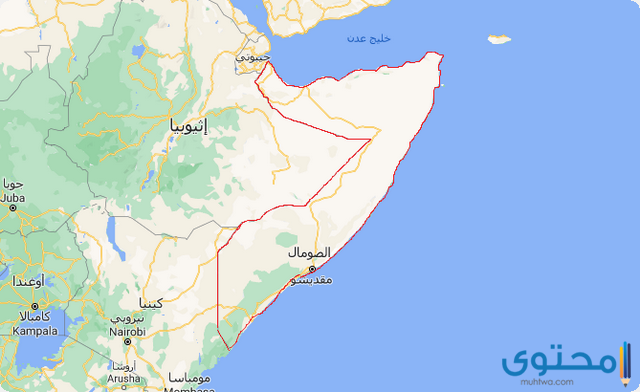خريطة الصومال بالمدن كاملة 2023