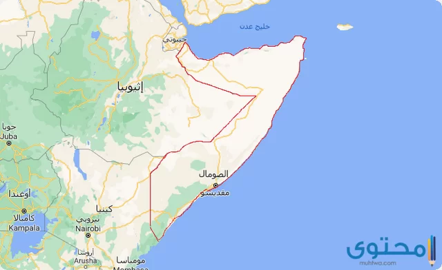 خريطة الصومال بالمدن كاملة 2024