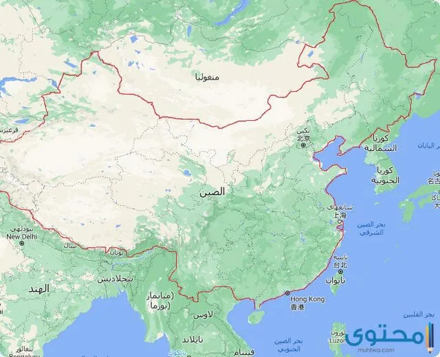صور خريطة الصين بالتفصيل