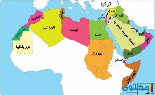 تحميل خريطة تضاريس الوطن العربي 2023