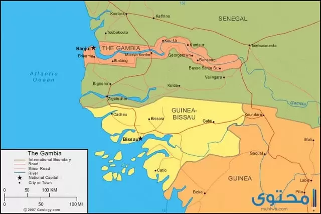 مناطق جمهورية غامبيا