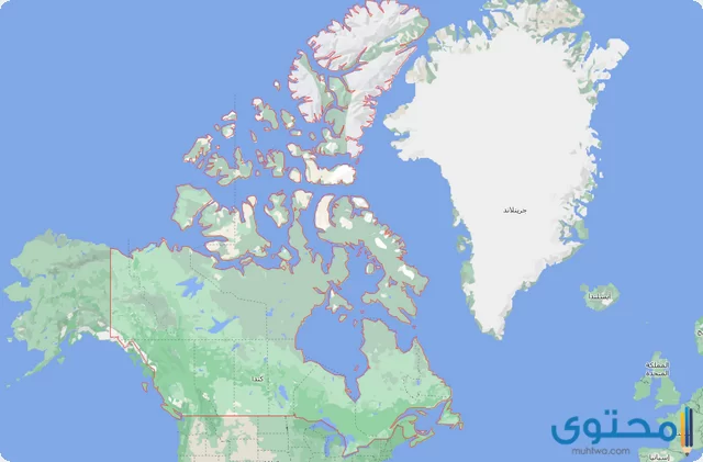 خريطة كندا