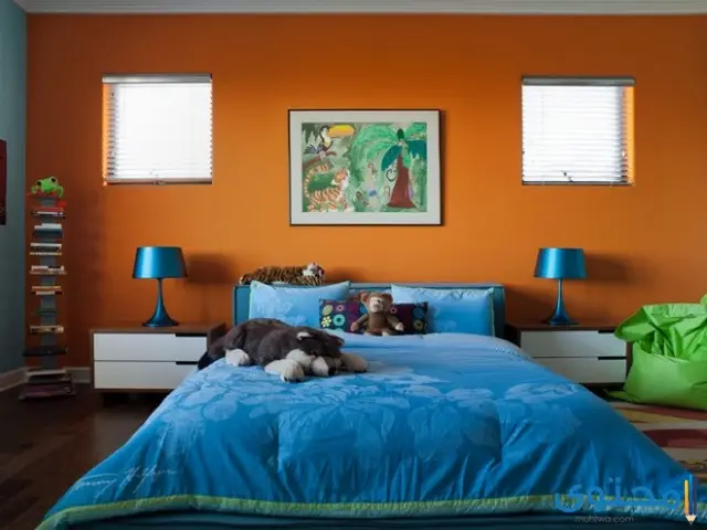 ديكورات باللون البرتقالي للمنازل المودرن 2024 مبهجة