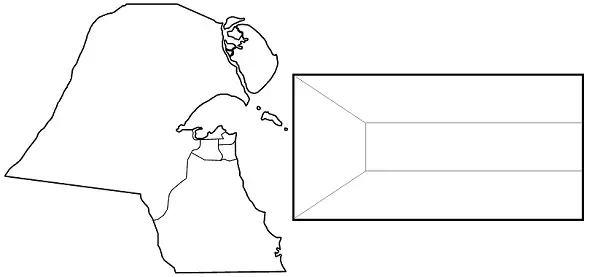رسومات علم الكويت للتلوين