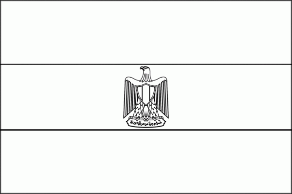رسومات علم مصر للتلوين