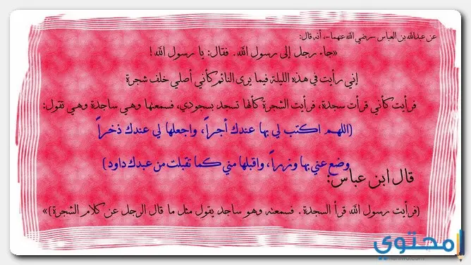 السجدة في القرآن