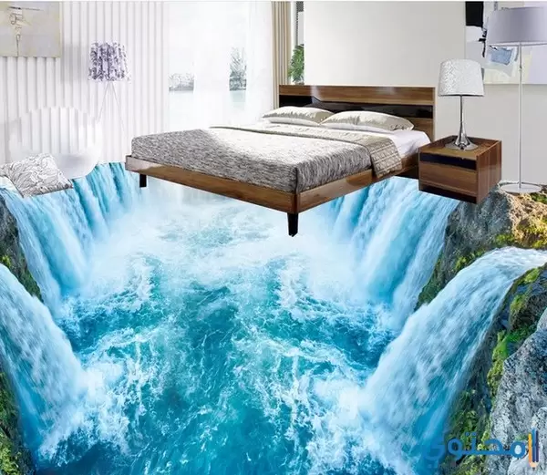 اشكال ارضيات 3d جديدة لغرفة النوم