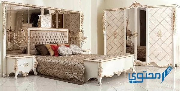 صور تصاميم غرف نوم للعرسان جميلة رومانسية 2024