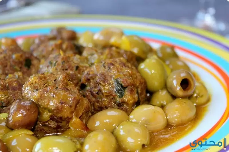 الزيتون بالكفتة2