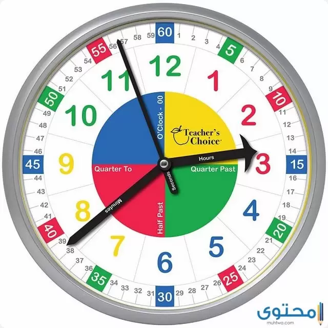 سهلة لتعلم قراءة الساعة للأطفال2