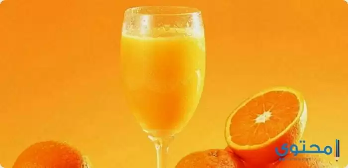 عصير برتقال مثلج