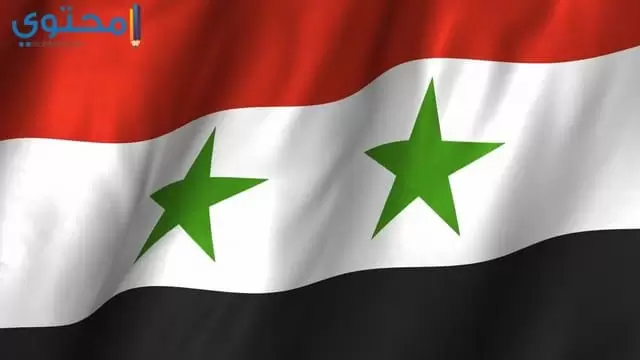 علم سوريا الحالي 