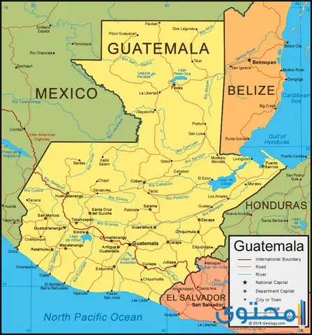أسماء إدارات جمهورية غواتيمالا
