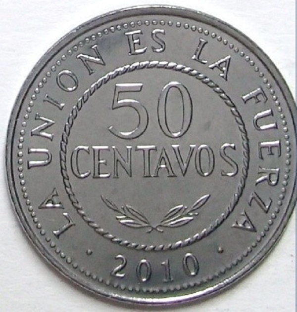 فئة خمسون سنتافوس بوليفي