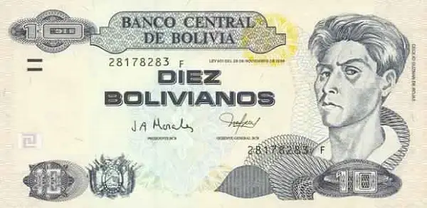 فئة عشرة بوليفيانو بوليفي