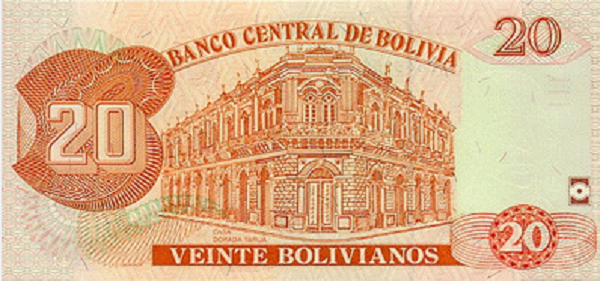 فئة عشرون بوليفيانو بوليفي