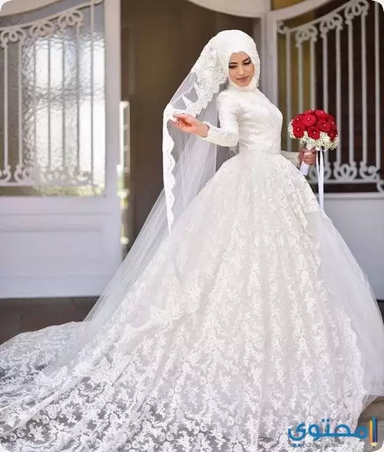 احدث فساتين زفاف للمحجبات تركية جديدة 2023