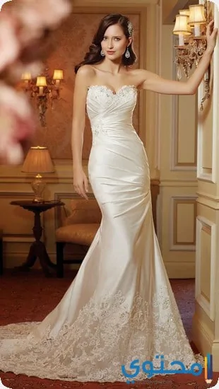 صور افضل 20 موديلات فساتين زفاف ضيقة 2023