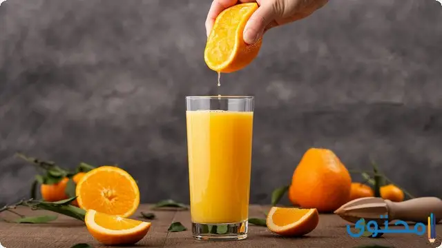 فيتامين د مع عصير البرتقال