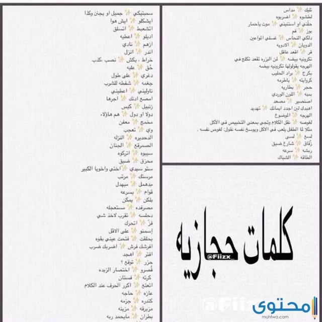 كلمات مصرية