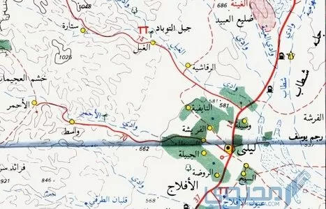 محافظة الأفلاج أين تقع على الخريطة